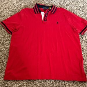 Polo by Ralph Lauren Red Polo with Black Accents